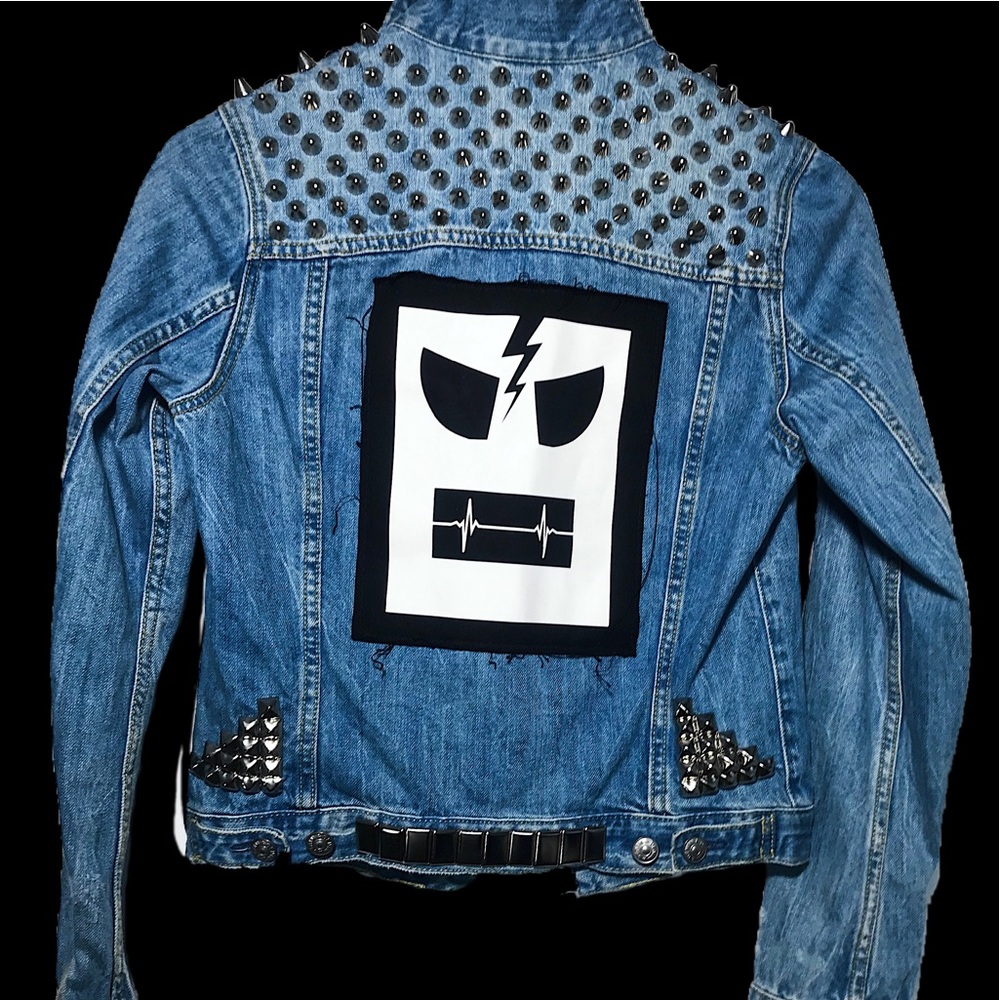 Studed denim jacket